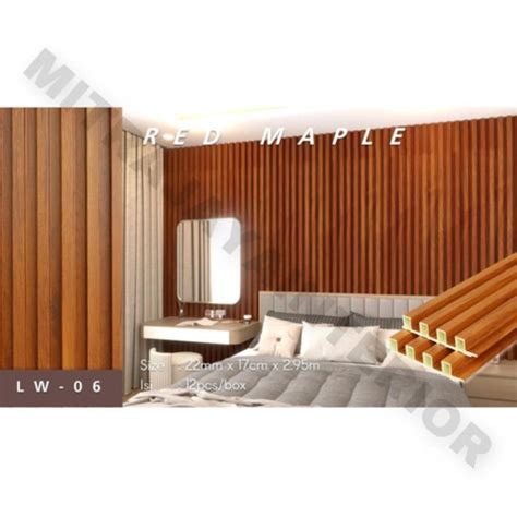 Jual wpc panel dinding kayu LW 06/lembar - Jakarta Pusat - mitrajayainterior ID | Tokopedia