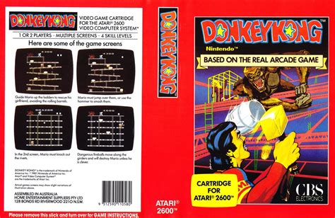 Donkey Kong - Atari 2600 | Donkey kong, Game guide, Arcade games