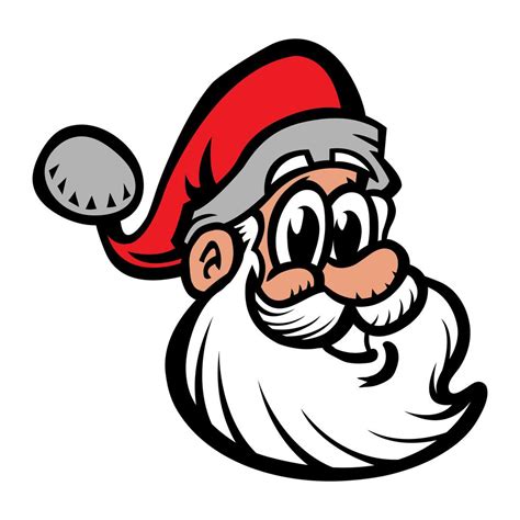 Santa Claus Face Vector Illustration 552918 Vector Art at Vecteezy