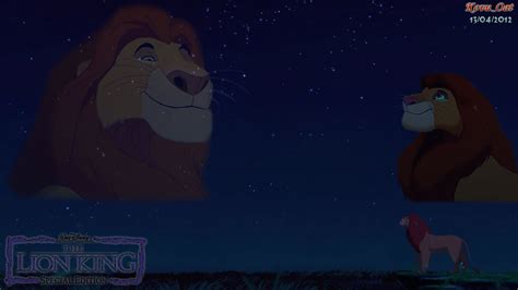 The Lion King Mufasa & Simba love night sky Wallpaper HD - Simba ...