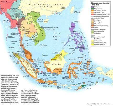 European colonisation in Southeast Asia, 1792-1860. [1,602px × 1,506px ...