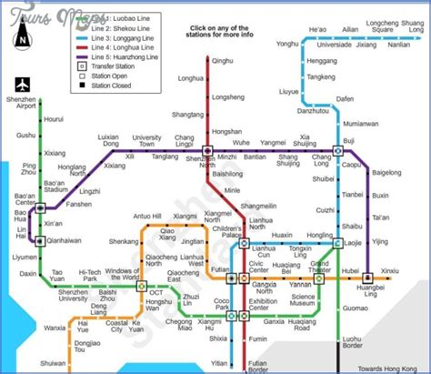 SHENZHEN MTR MAP IN ENGLISH - ToursMaps.com