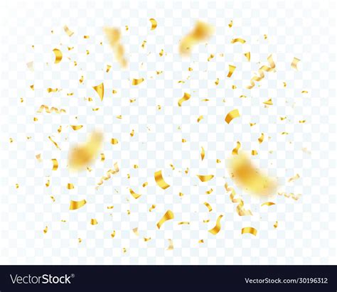 Confetti explosion on transparent background Vector Image