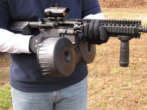 DRUM MAGAZINE for AR15..100 rounds! didn't see or hear NADA about those in pr... | Rebrn.com