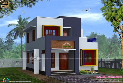 2314 sq-ft 4 bedroom simple flat roof house - Kerala Home Design and Floor Plans - 9K+ Dream Houses