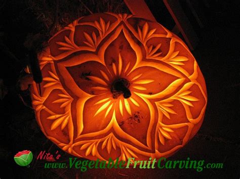 Flower Pumpkin Carving Patterns