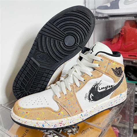 Air Jordan 1 Mid Brushstroke Paint Splatter Release Info | SneakerNews.com