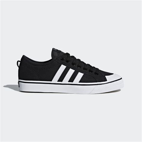 Nizza Core Black and Cloud White Shoes | Originals | adidas US