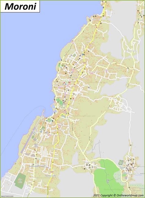 Moroni Map | Comoros | Detailed Maps of Moroni