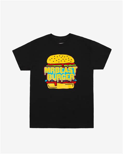 Mr Beast T-shirts - MrBeast Burger ‘Logo’ T-shirt | Mr Beast Shop