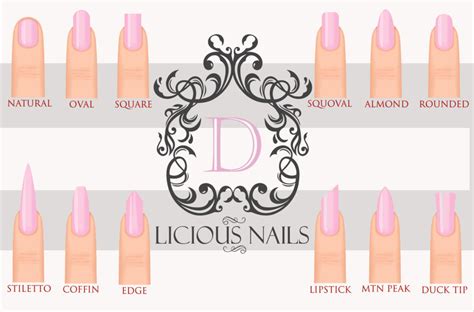 12 Popular Nail Shapes | What shape works for you? | D'Licious Nails