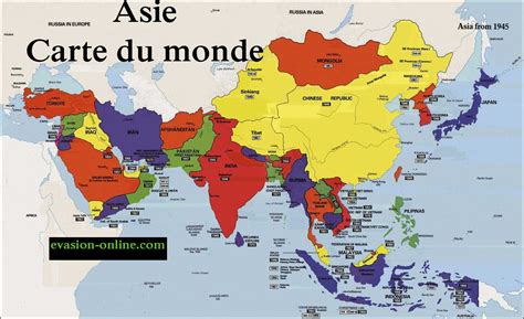 Carte Asie ≡ Voyage - Carte - Plan