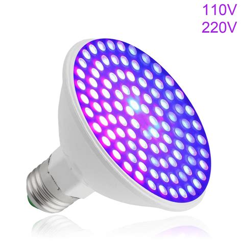 100W E27 UV Ultraviolet Purple LED Flood Light Lamp Bulb 100LED Light ...