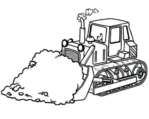 Bulldozer Coloring Pages - Free Printable Coloring Pages for Kids