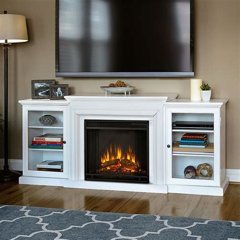 Frederick Electric Fireplace Entertainment Center in White - 7740E-W | Fireplace entertainment ...