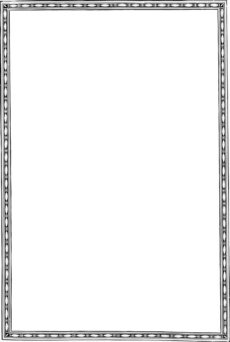 Simple Border is a Narrow pattern full page border, vintage engraving. 13470250 Vector Art at ...