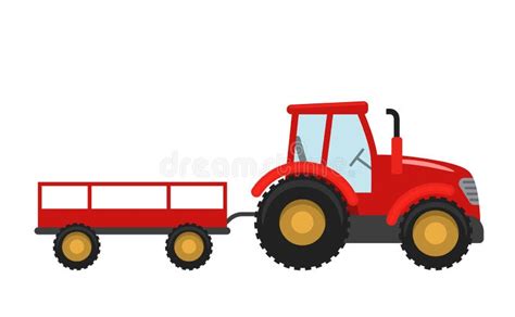 Cartoon Tractor Trailer