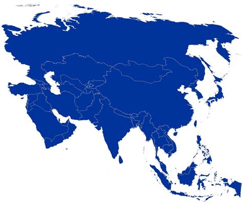 Blank Political Map Of East Asia