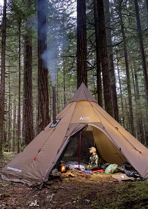 Megahorn XL Tipi (8P) Wood Stove Tent | Tent, Cold weather camping, Outfitter tent