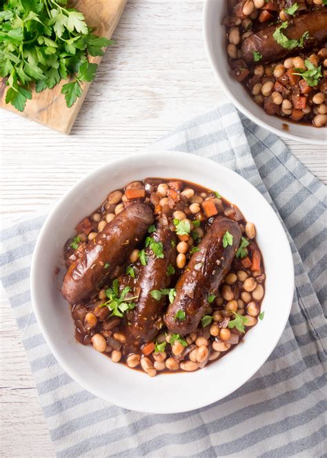 Venison Sausage & Bean Casserole - A Dash of Ginger