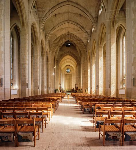 Interior of Guildford Cathedral, Guildford, Surrey, England - Stock Photo - Dissolve