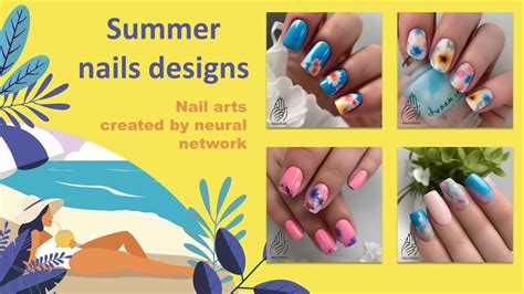 Summer nails designs generated by a neural network