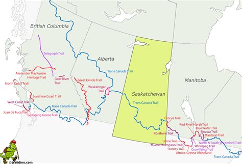 North Saskatchewan River Map