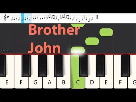 Easy Piano: Are You Sleeping Brother John - Song Tutorial with Music Notes Chords - Chordify