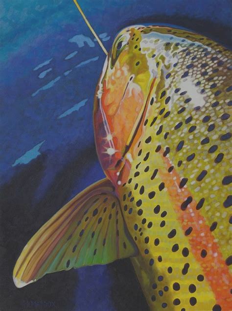 Pin by Fine Fish Art on Cutthroat Trout Art | Fly fishing art, Trout art, Fish artwork