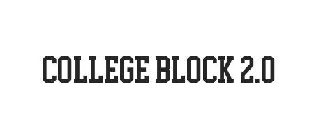 College Block 2.0 - Font Family (Typeface) Free Download TTF, OTF - Fontmirror.com