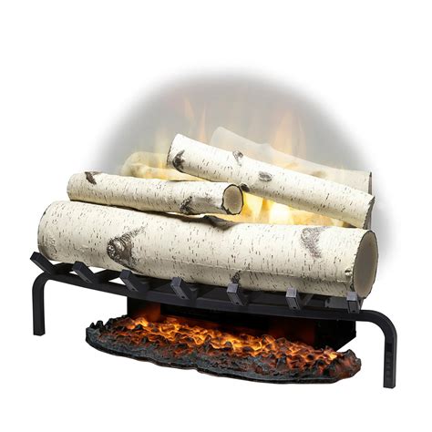 Dimplex Revillusion® 25" Electric Fireplace Plug-In Log Set - Birch Logs - RLG25BR - With Heat ...