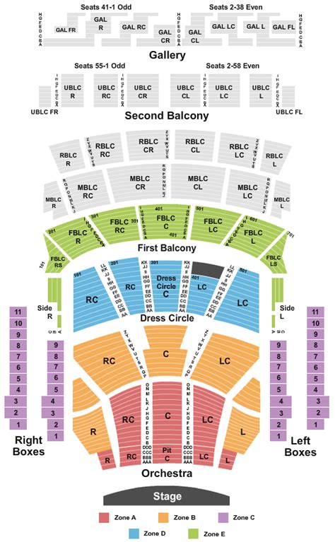 Auditorium Theater Chicago Seating Plan | Elcho Table