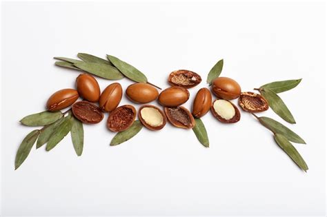 Premium Photo | Argan seeds isolated on a white background argan oil ...