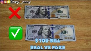 What Does A Fake 100 Dollar Bill Look Like - Infoupdate.org