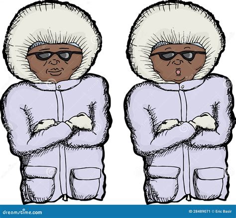 Cold Person stock vector. Image of isolated, eskimo, indigenous - 28489071