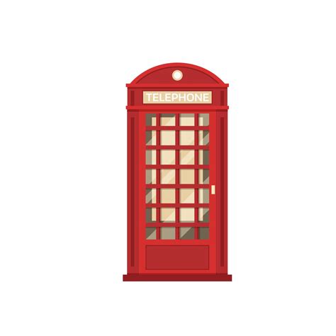 Red Phone Booth 13733460 Vector Art at Vecteezy