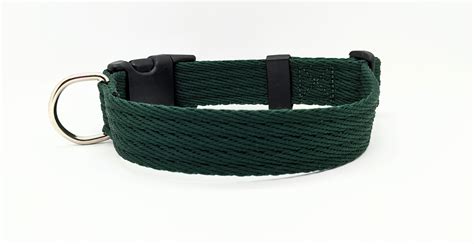 Essentials Adjustable Dog Collar in Forest Green - Bows and Whistles