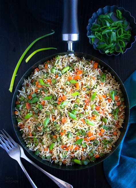 South Indian Vegetable Fried Rice Recipe | Deporecipe.co