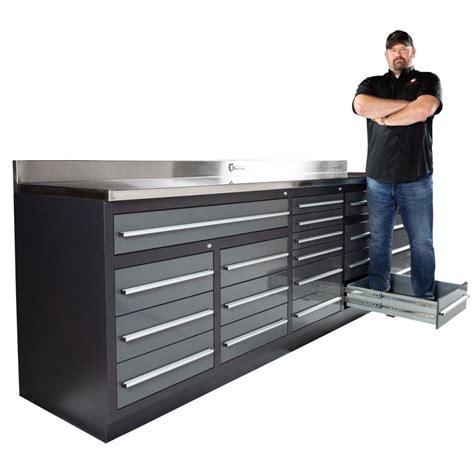 20 Drawer 9FT 4 1/4 Midnight Pro Series Workbench from Dragonfire Tools | Garage storage plans ...