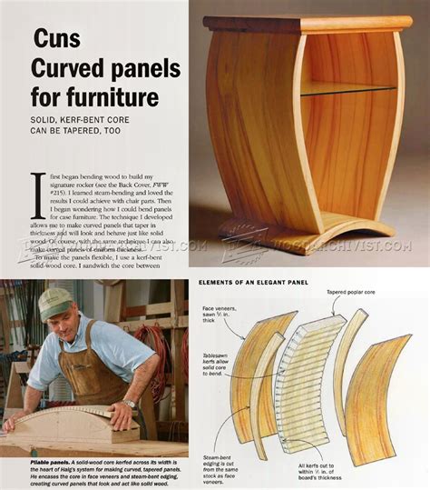 Making Curved Wood Panels for Furniture • WoodArchivist