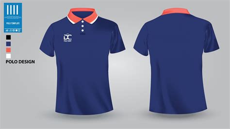 realistic polo shirt mockup with Vector Design 21343463 Vector Art at ...