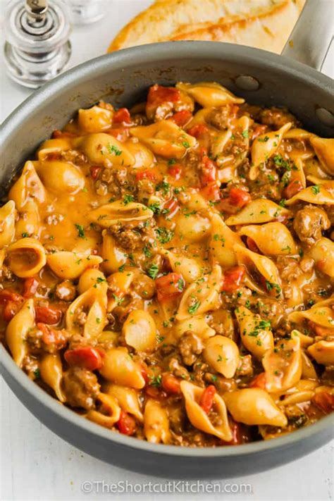 Cheesy Ground Beef Pasta (In One Pot!) - The Shortcut Kitchen