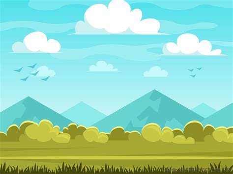 Nature background with mountains - Backgrounds - FREE-VECTORS.NET