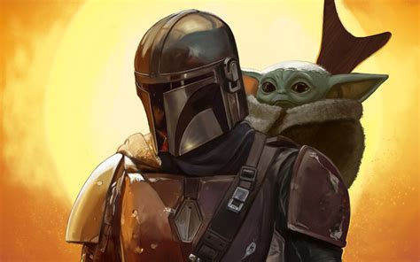 1920x1200 Baby Yoda and Mandalorian FanArt 1200P Wallpaper, HD TV Series 4K Wallpapers, Images ...