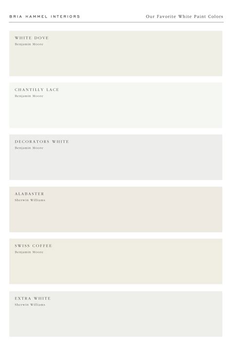 Our (Updated!) Favorite White Paint Colors | Bria Hammel Interiors