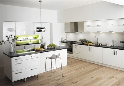 Modern Design White Glossy Kitchen Cabinets PK-009 | Houlive solid wood kitchen cabinets