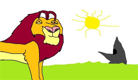 Simba watching Pride rock by Femkev88 on DeviantArt