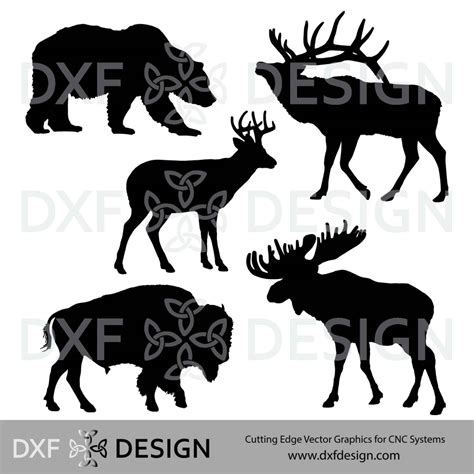 SVG for cricut dxf files for plasma deer svg elk dxf wolf svg files for ...