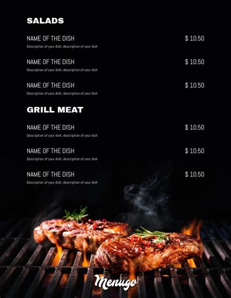 Menugo - Grill House Restaurant Menu