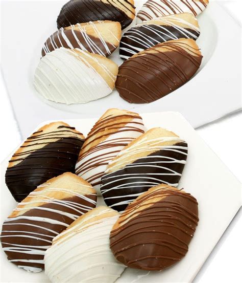 Chocolate Dipped Madeleine Cookies at From You Flowers